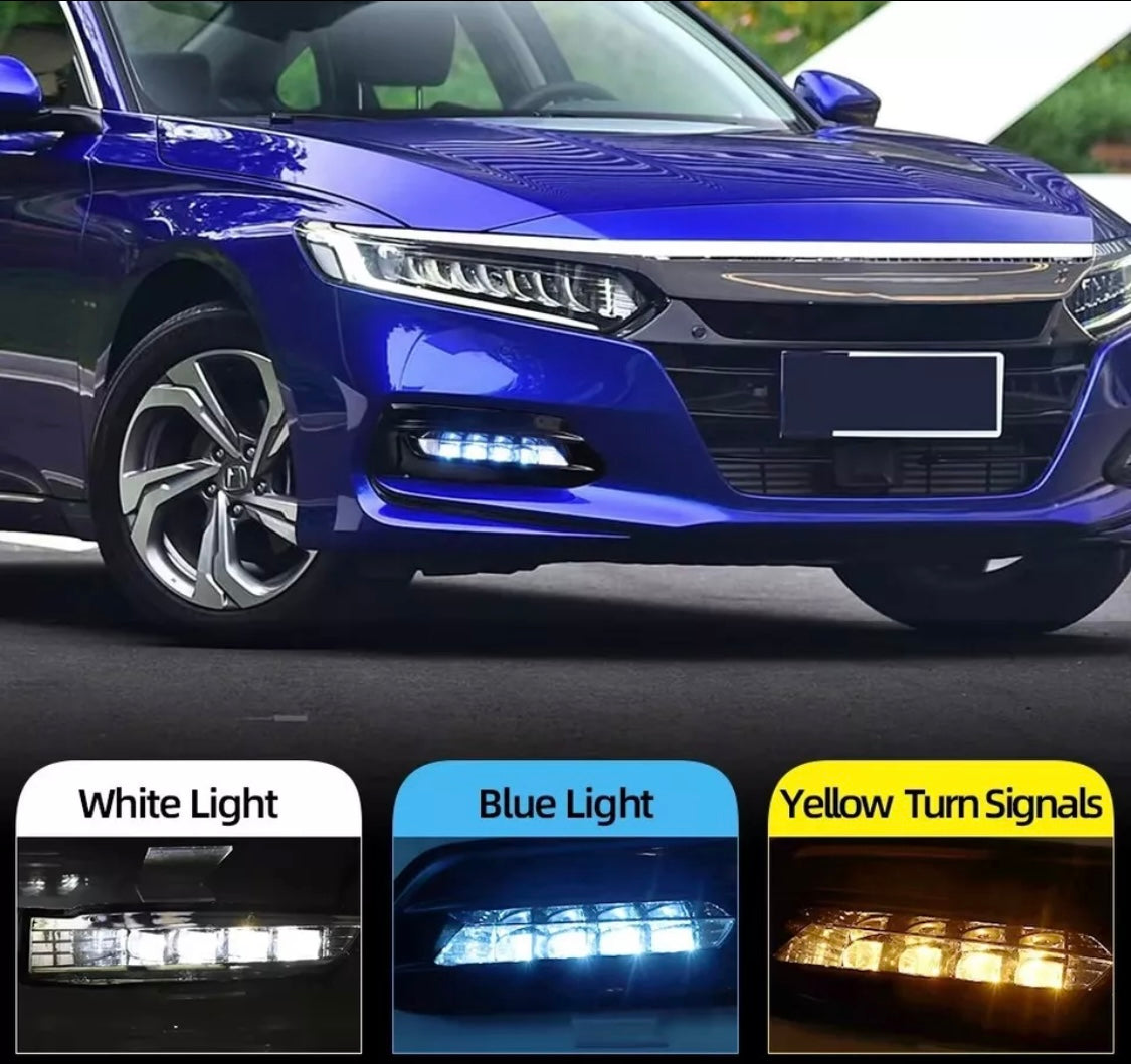 Fog Lamp For Honda Accord 2018-2020 DRL Daytime Running Driving LED Light Front