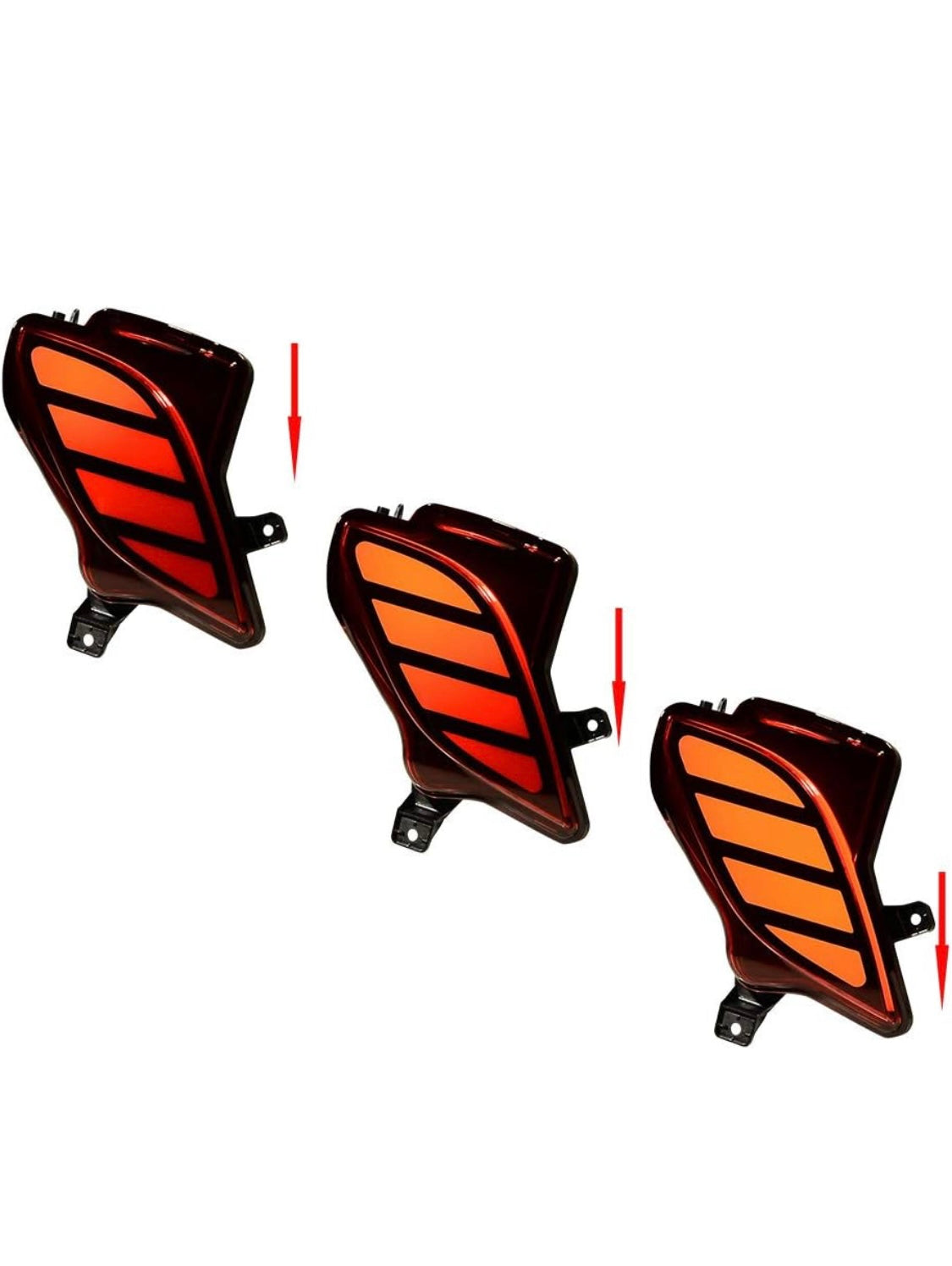 Astra Depot Reemplazo para Toyota Highlander 2020-2024 Reflector de parachoques trasero LED Conjunto de luz antiniebla lámpara de señal de giro de freno de conducción