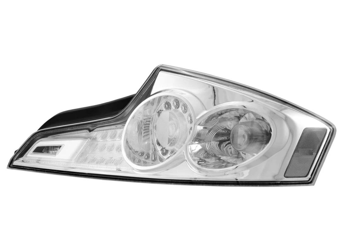 2006-2007 Infiniti G35 2 Door Coupe All Clear Lens LED Tail Lights