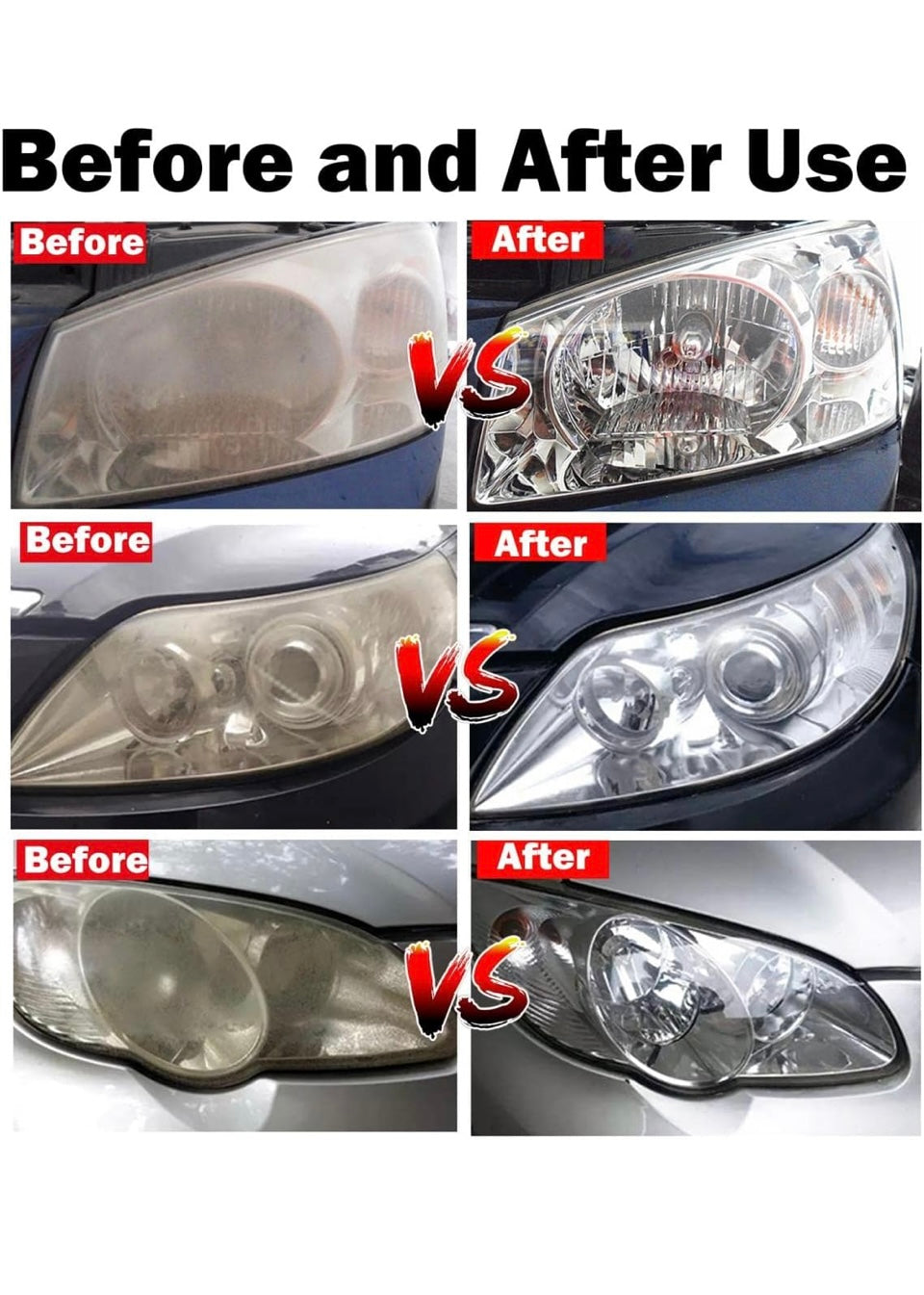 Car Headlight Restoration Kit, Auto Headlight Lens Polish Repair Kit Atomizing Cup Headlight Vapor Renovation Tool with 200ml Liquid for Repair of Scratch,Yellowed, Haze, Oxidized, Cracked Headlights