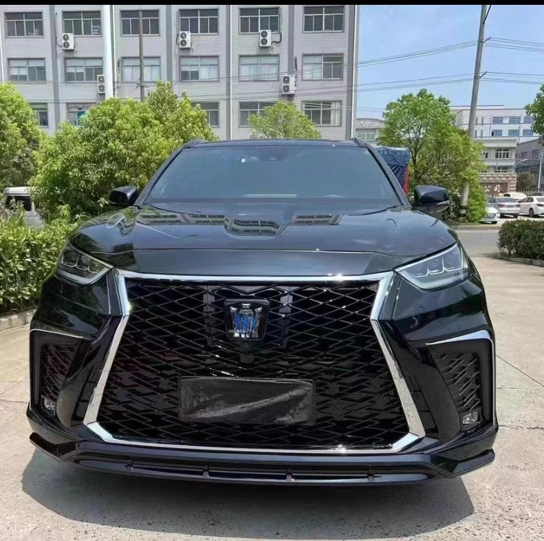 Body kit for Toyota Highlander modified front bumper grille for Lexus 2021-2022-2023