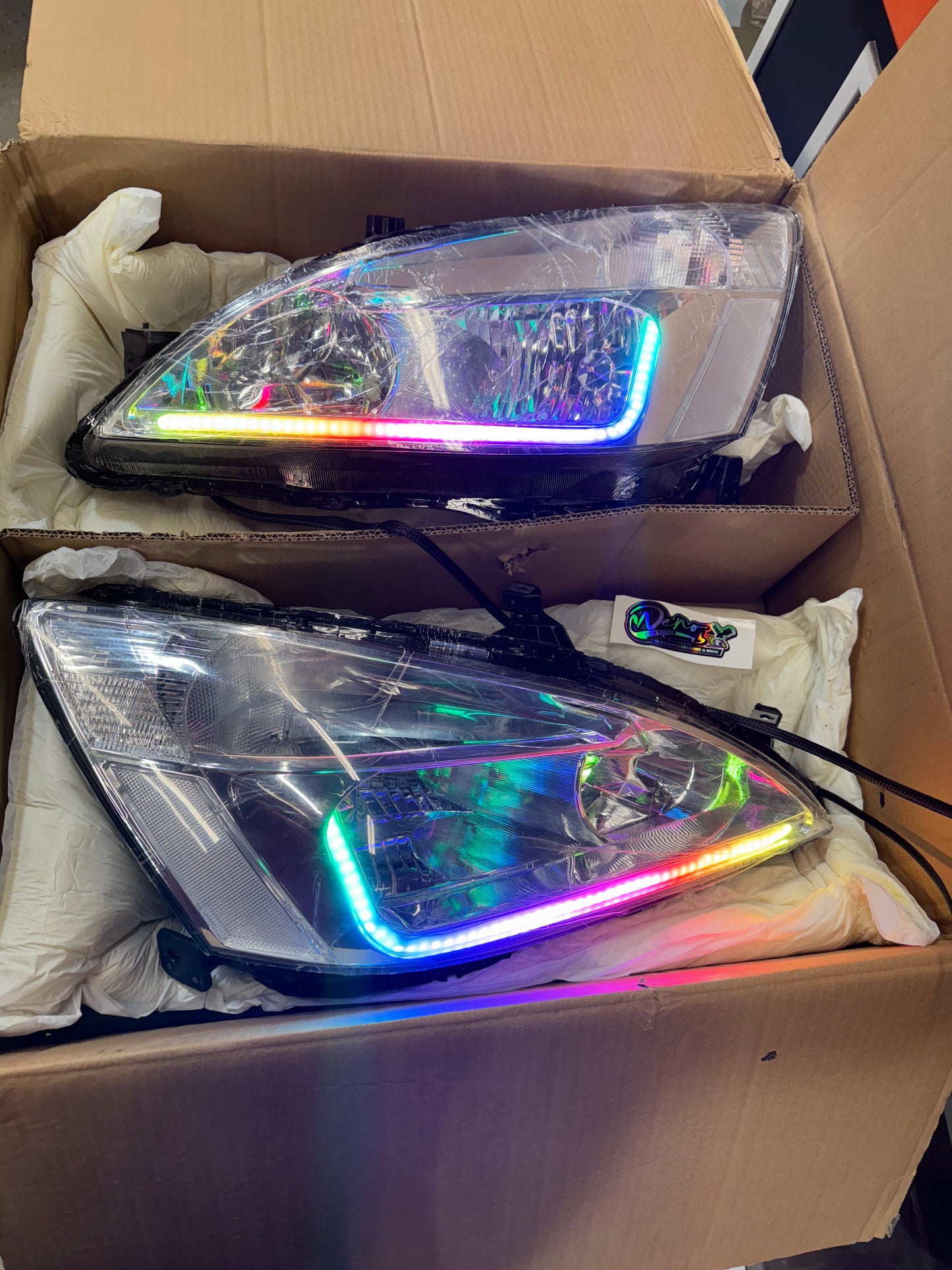 03-07 Honda Accord Customs LED RGB Headlights