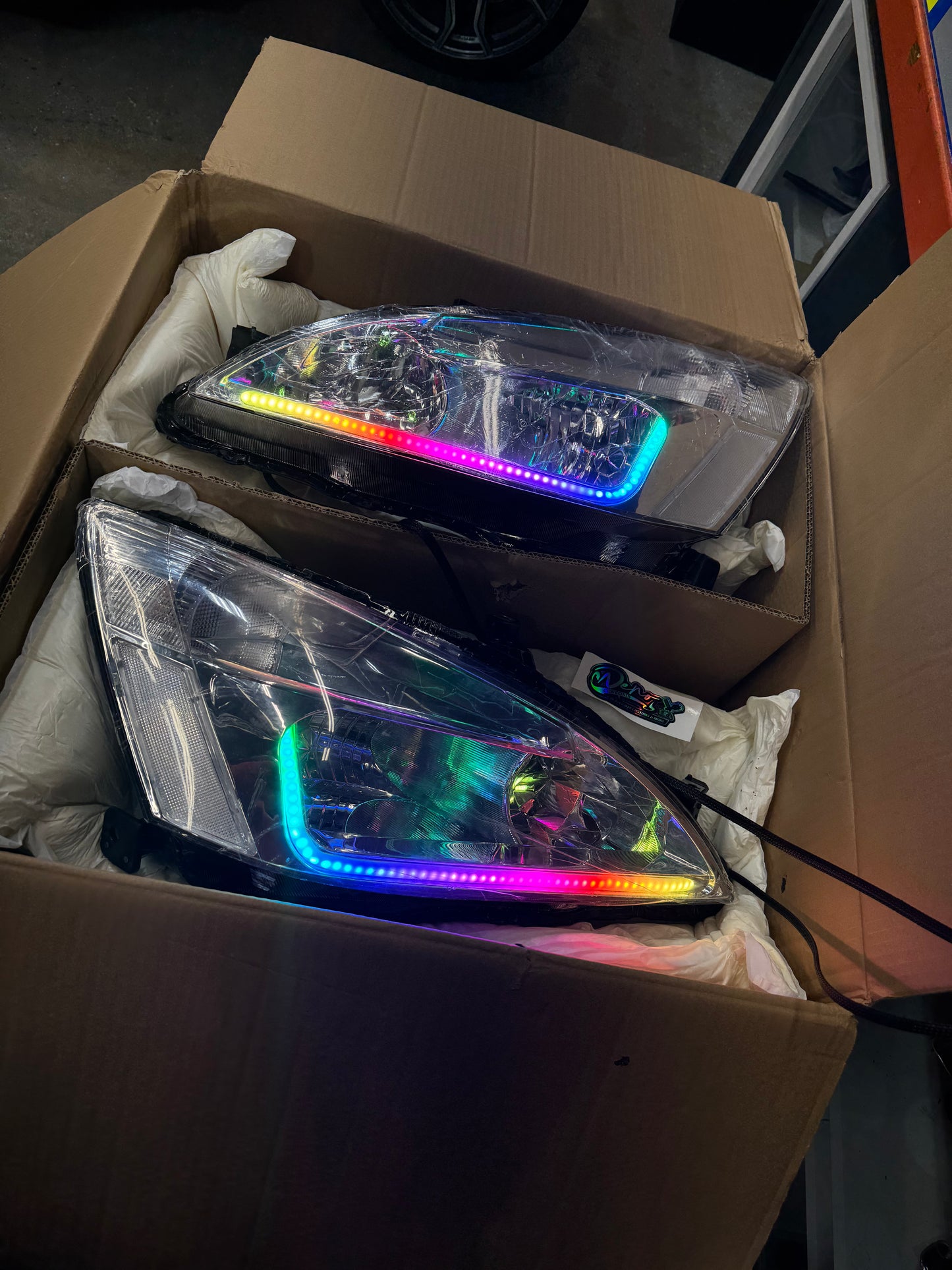 03-07 Honda Accord Customs LED RGB Headlights