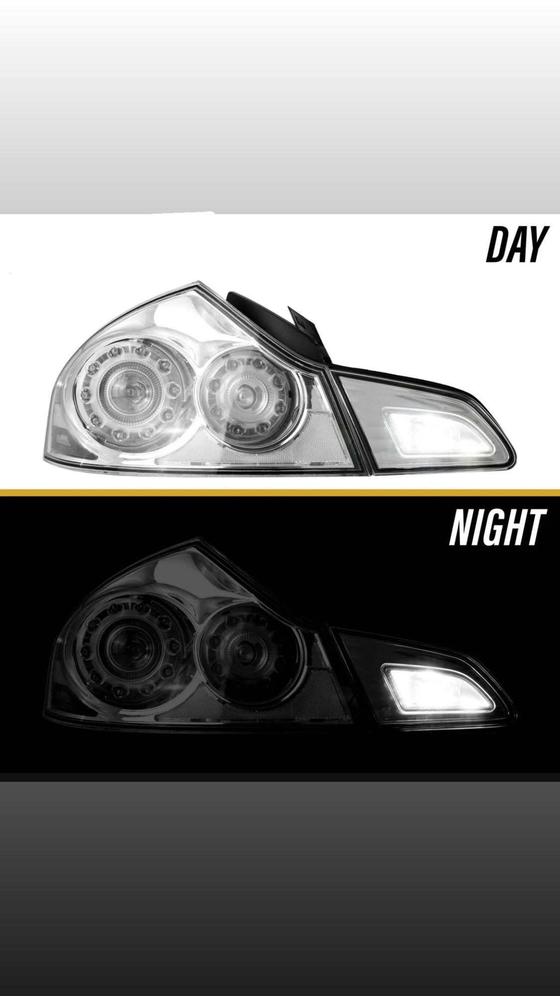 2007-2013 Infiniti G35 4D, 2009-2013 G37 4D & 2015 Q40 4D Sedan All Clear Lens LED Tail Lights