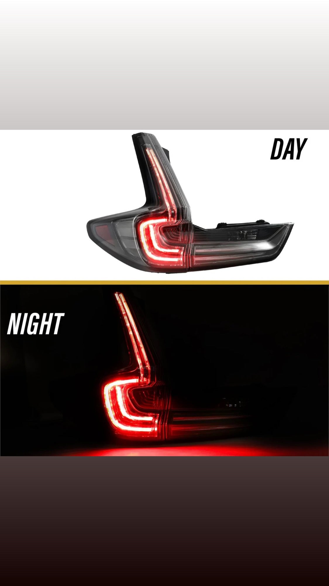 2017-2022 Honda CR-V Black Housing Clear Lens LED 4 Piece Tail Lights