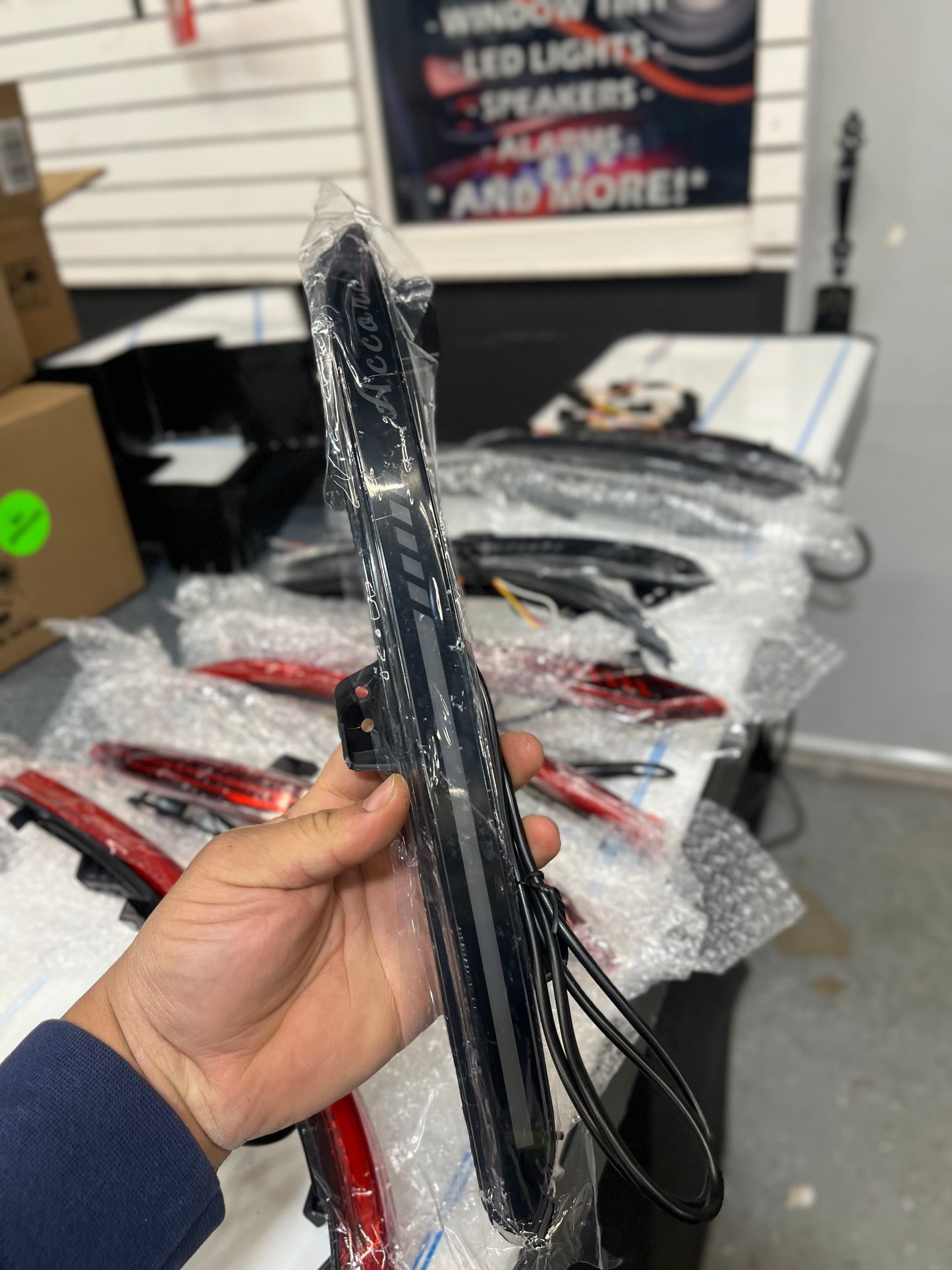 Luz de parachoques LED trasera compatible con Honda Accord 2018-2023 Reflector trasero, luces traseras, lámparas