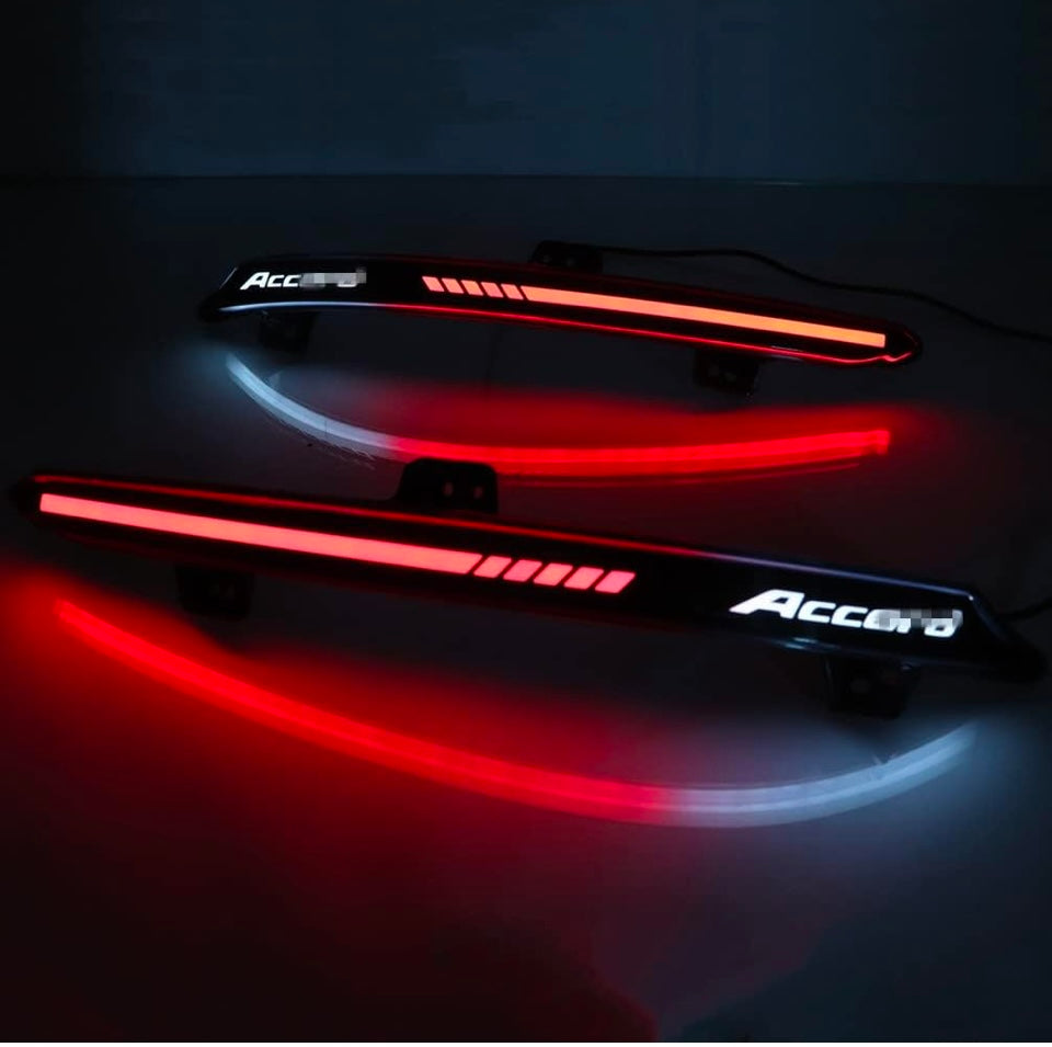 Luz de parachoques LED trasera compatible con Honda Accord 2018-2023 Reflector trasero, luces traseras, lámparas