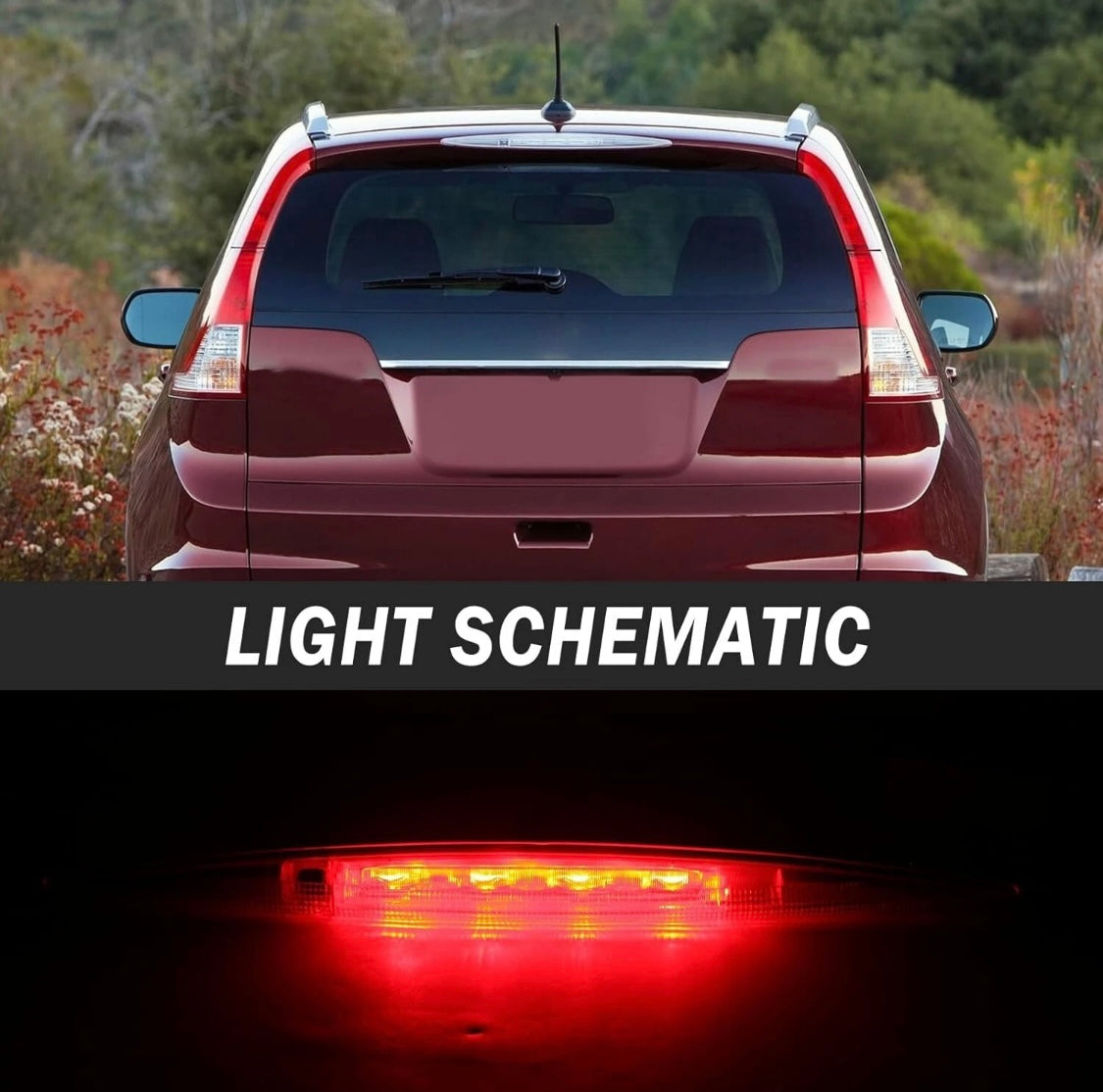 Rear High Mount 3rd Brake Tail Light Lamp For Honda CR-V 2012 2013 2014-2016