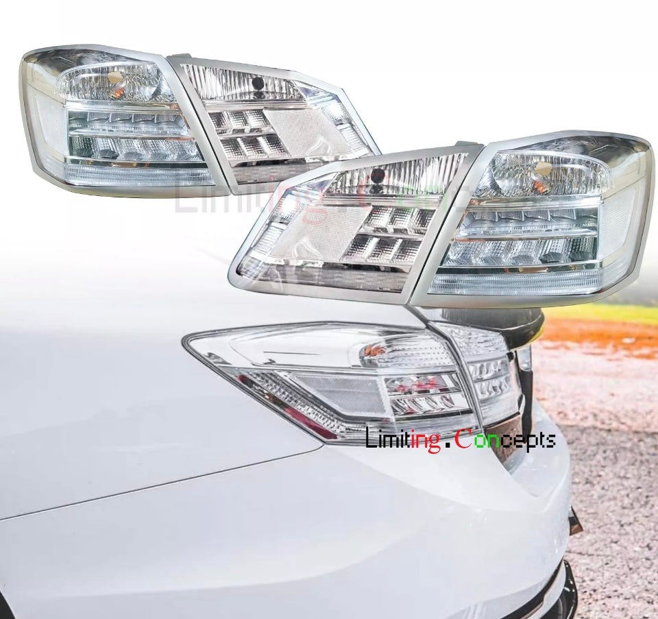 Crystal Clear Lens Brake Tail Lights Turn Signal Cover For 2013-2015 Honda Accord Sedan