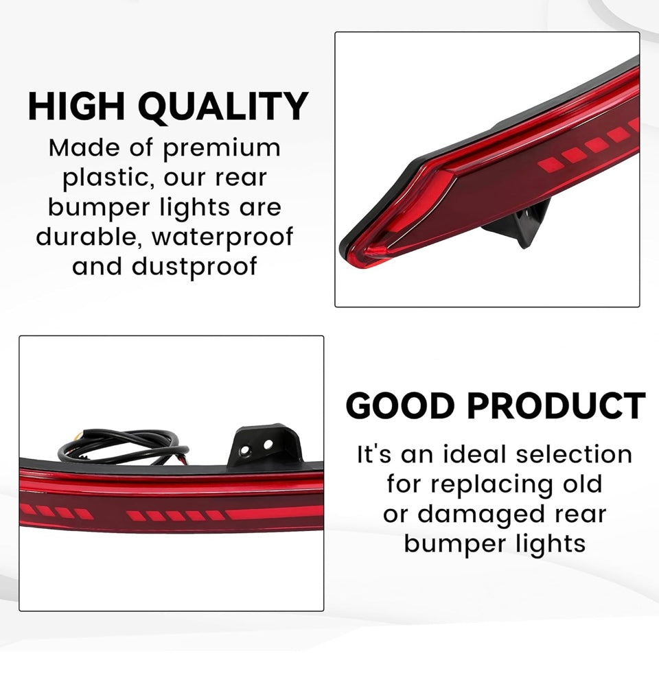 Luz de parachoques LED trasera compatible con Honda Accord 2018-2023 Reflector trasero, luces traseras, lámparas