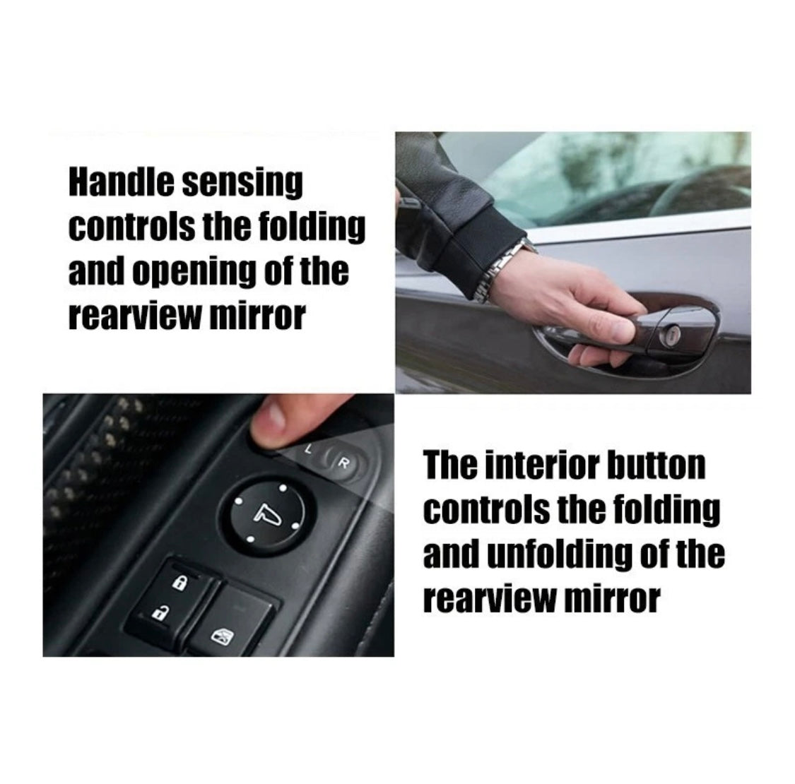 Power Folding Unfolding Rearview Mirror Assembly Kit For HONDA ACCORD 2013-2017