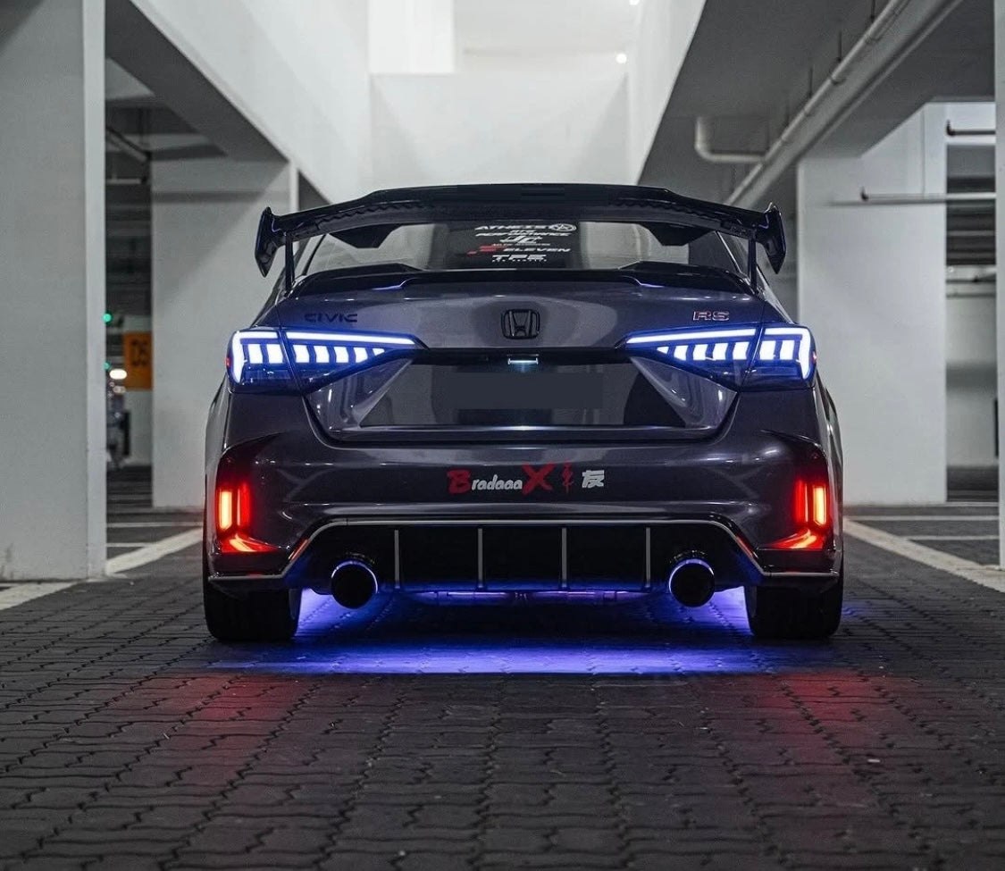 Smoked RGB LED Tail Lights for 2022-2026 Honda Civic Sedan 11th Gen Rear Light