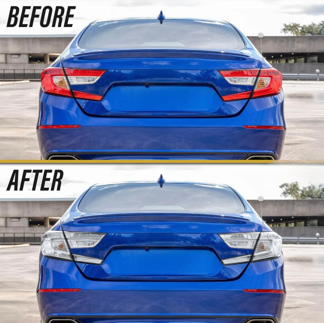 2018-2022 Honda Accord 4D Sedan All Clear Lens 4PC LED Tail Lights
