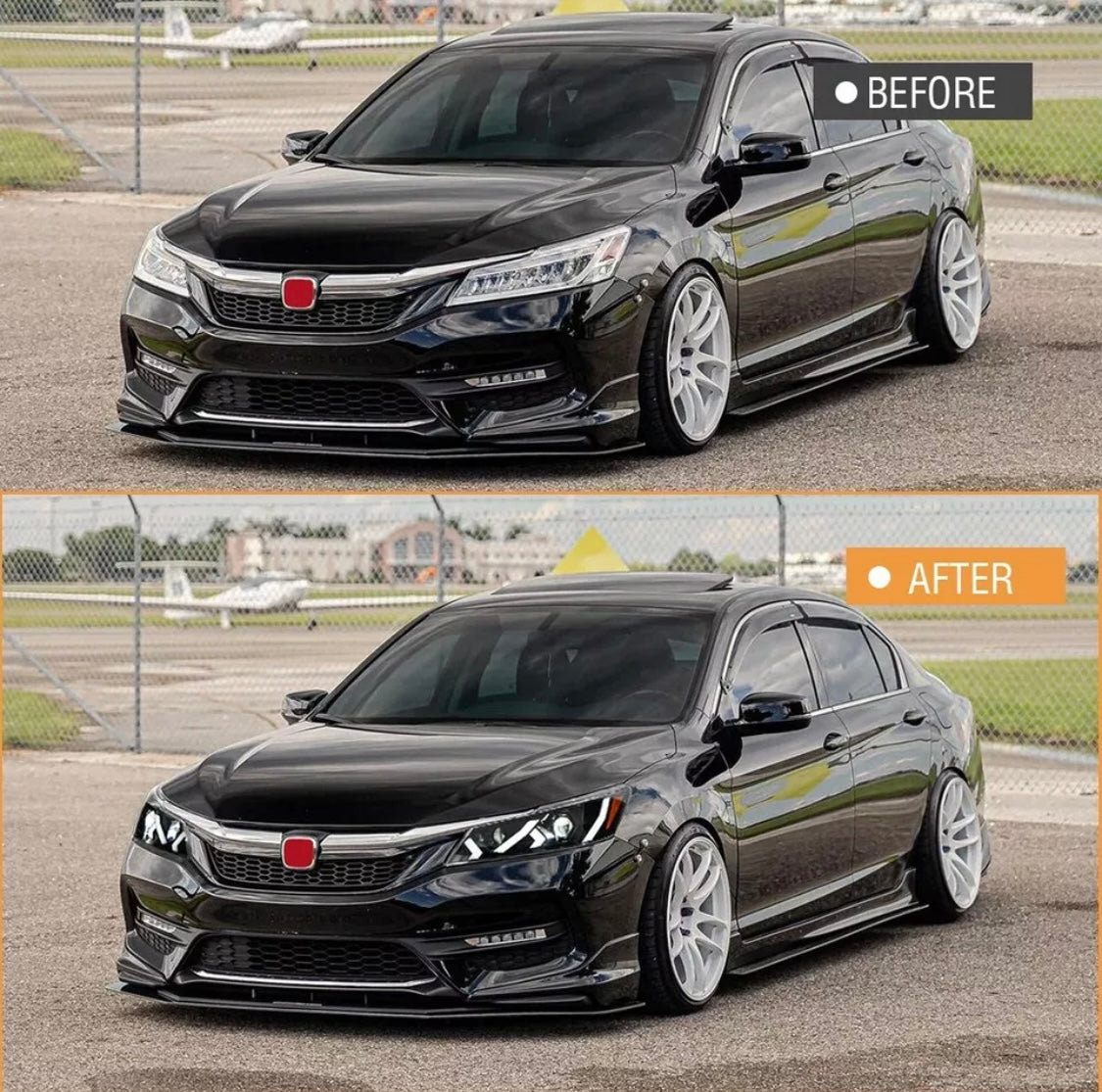 LED Headlights for Honda Accord 9th Gen 2016 2017 Front Lamps Sequential