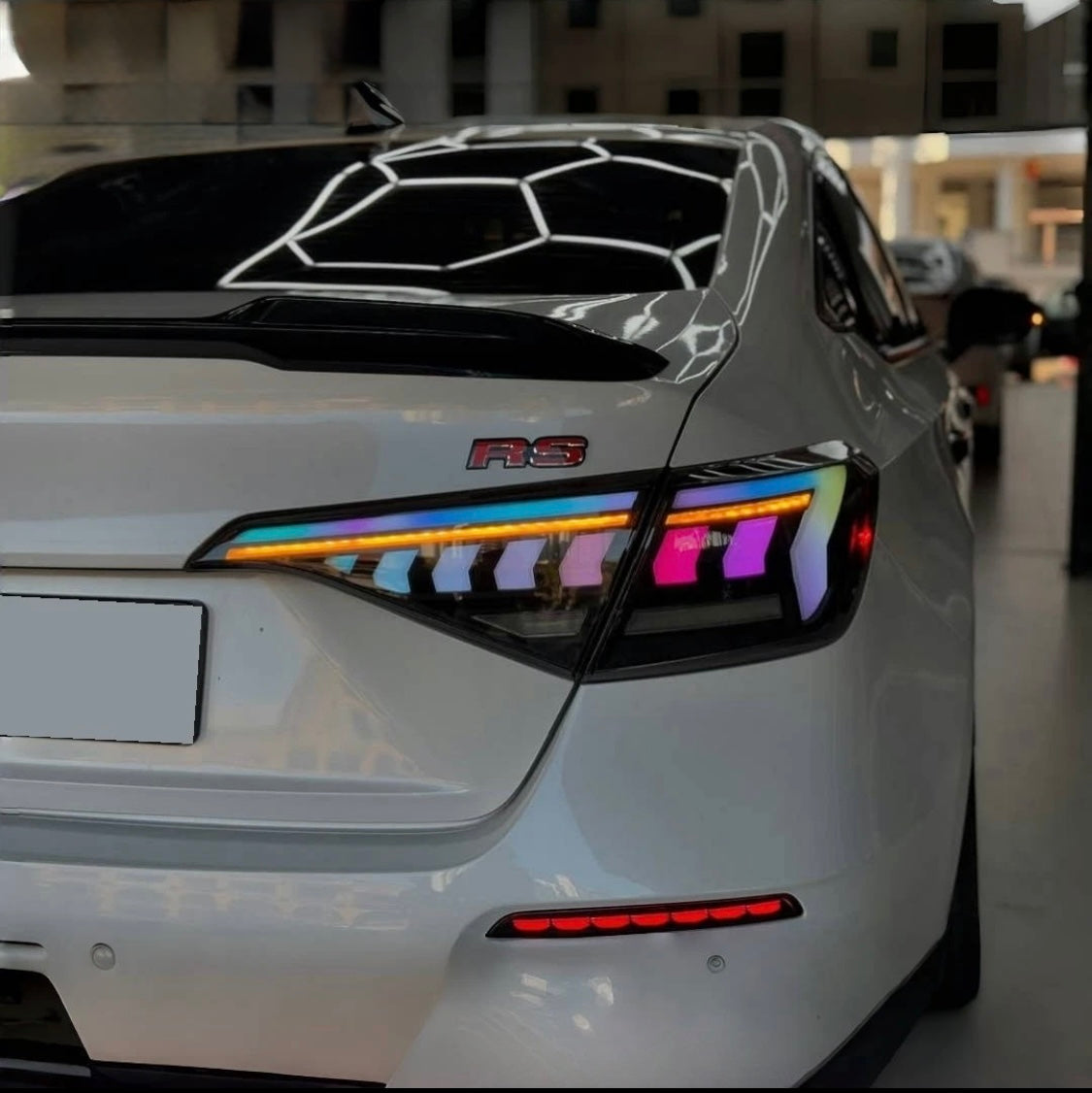 Smoked RGB LED Tail Lights for 2022-2026 Honda Civic Sedan 11th Gen Rear Light