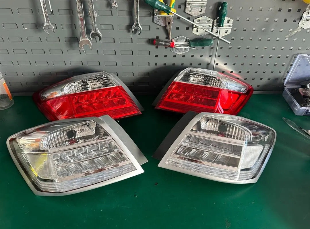 Crystal Clear Lens Brake Tail Lights Turn Signal Cover For 2013-2015 Honda Accord Sedan