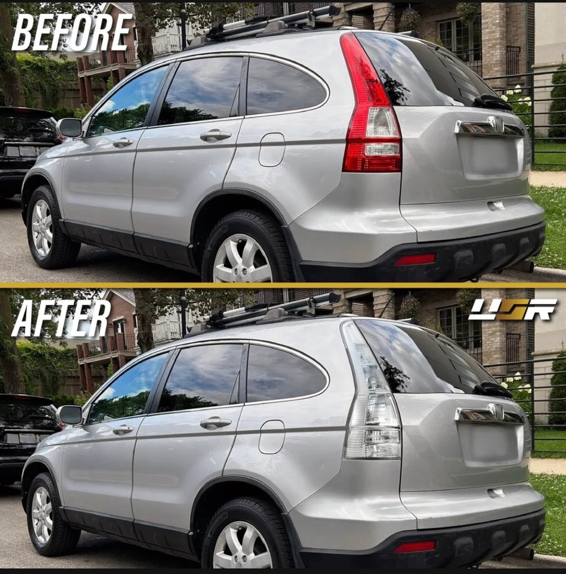 2007-2011 Honda CR-V CRV 4D SUV All Clear Lens Tail Lights
