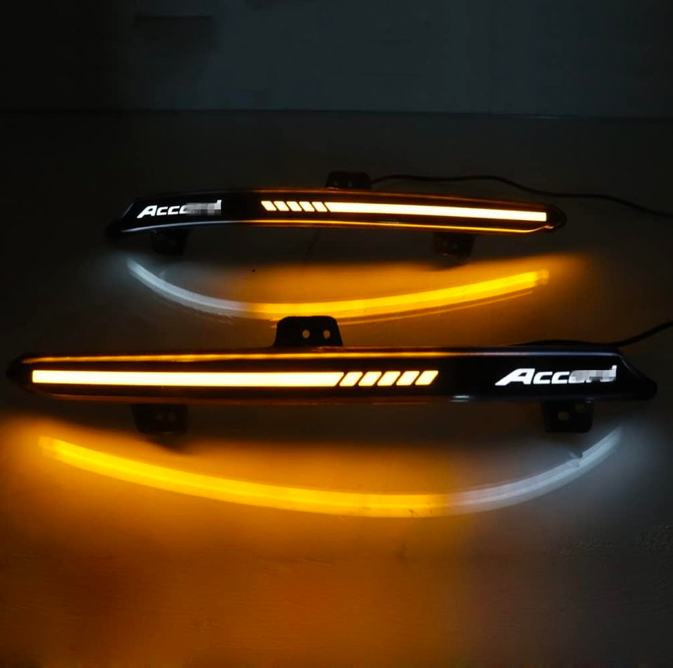 Luz de parachoques LED trasera compatible con Honda Accord 2018-2023 Reflector trasero, luces traseras, lámparas