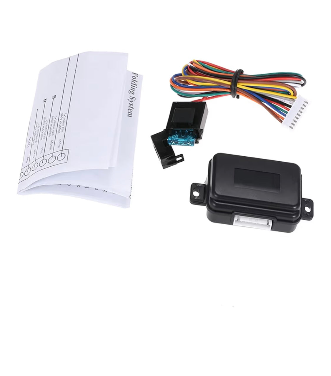 Auto Car Fold Side Rear View Mirror Folding Closer System Module For 12V Car