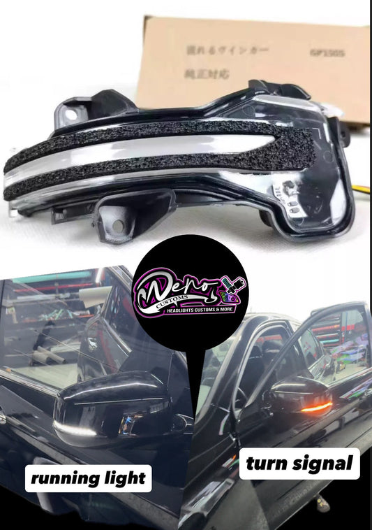 LED Side Mirror Lights Compatible with Honda Accord 2013-2017 and Honda CRV 2012-2022 with Dynamic Turn Signal