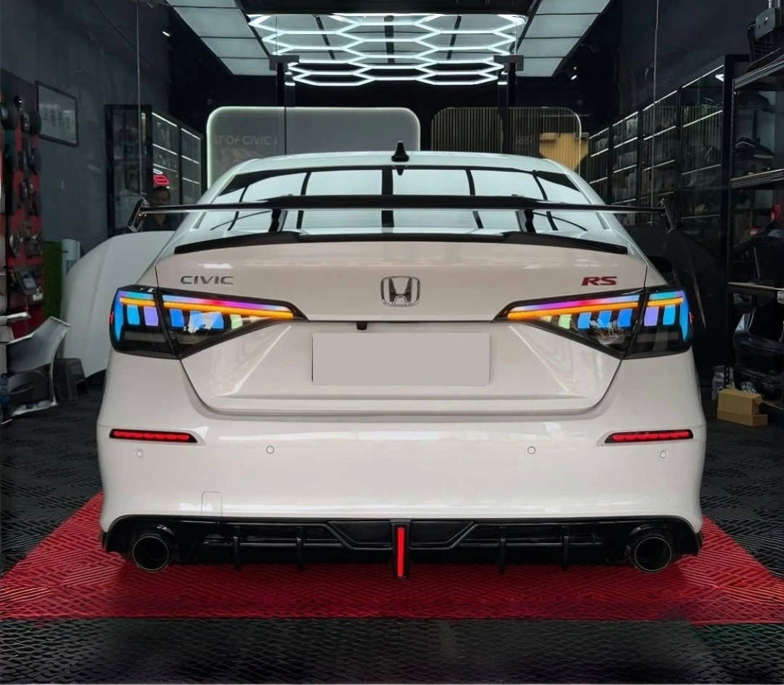 Smoked RGB LED Tail Lights for 2022-2026 Honda Civic Sedan 11th Gen Rear Light