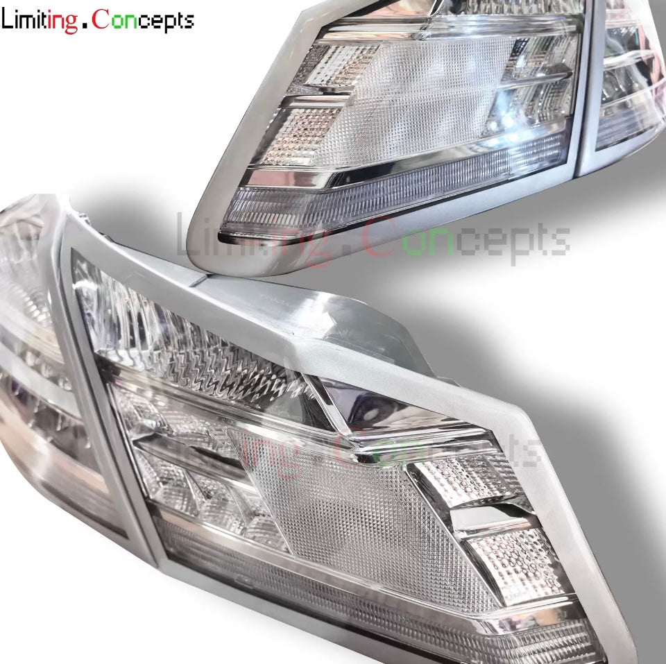 Crystal Clear Lens Brake Tail Lights Turn Signal Cover For 2013-2015 Honda Accord Sedan