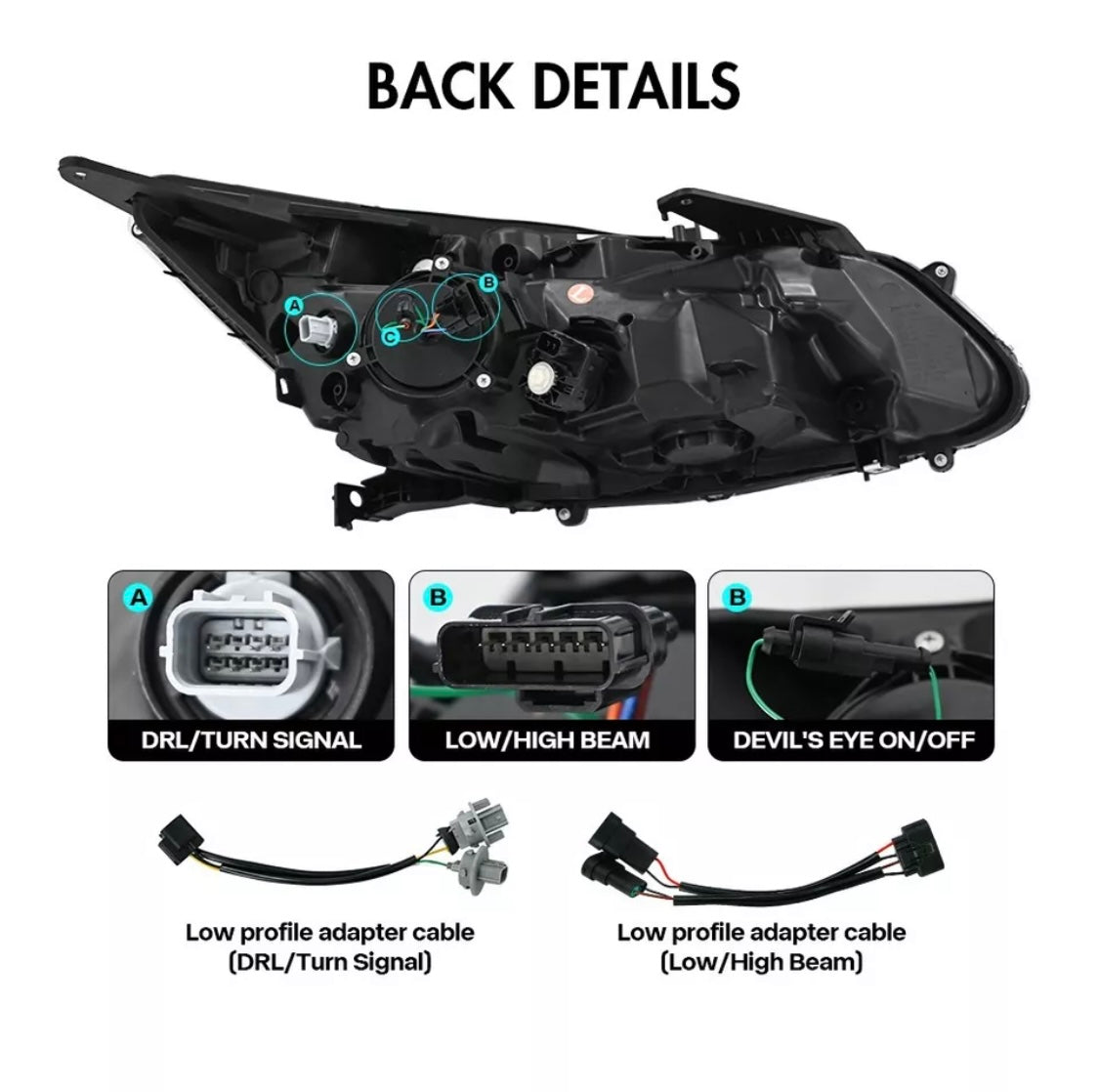 LED Headlights for Honda Accord 9th Gen 2016 2017 Front Lamps Sequential