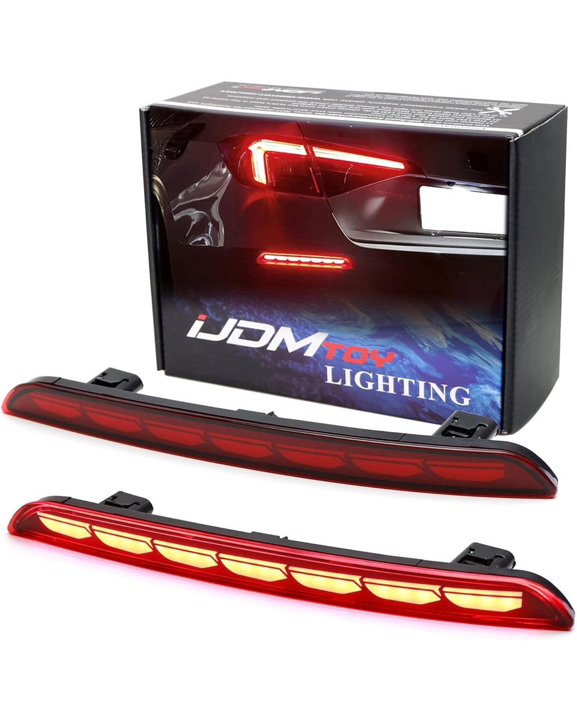 Reflector de parachoques trasero LED completo para reemplazar las luces LED compatibles con Honda Civic Sedan 2022 en adelante, funciona como faros antiniebla traseros, frenos y traseros