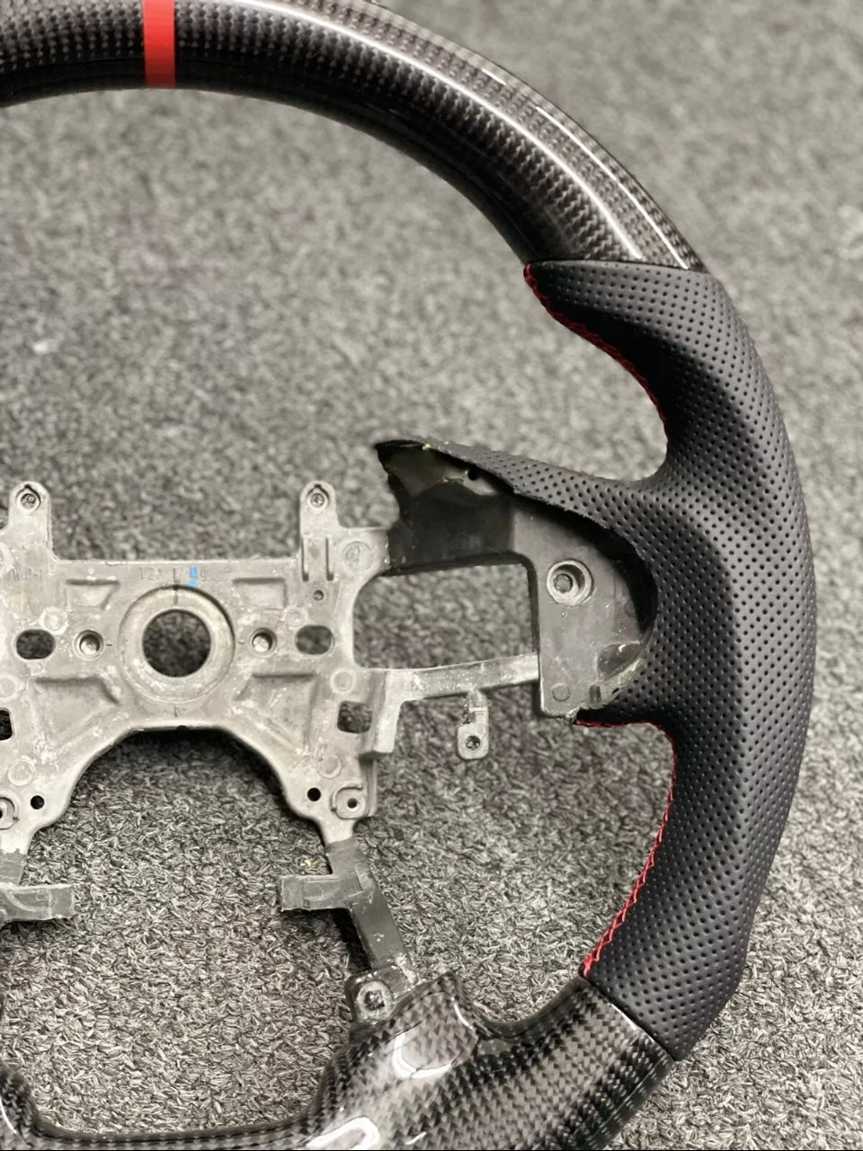 Red leather or black leather Carbon Fiber Steering Wheel for Honda Accord 9th Gen 2013~2017