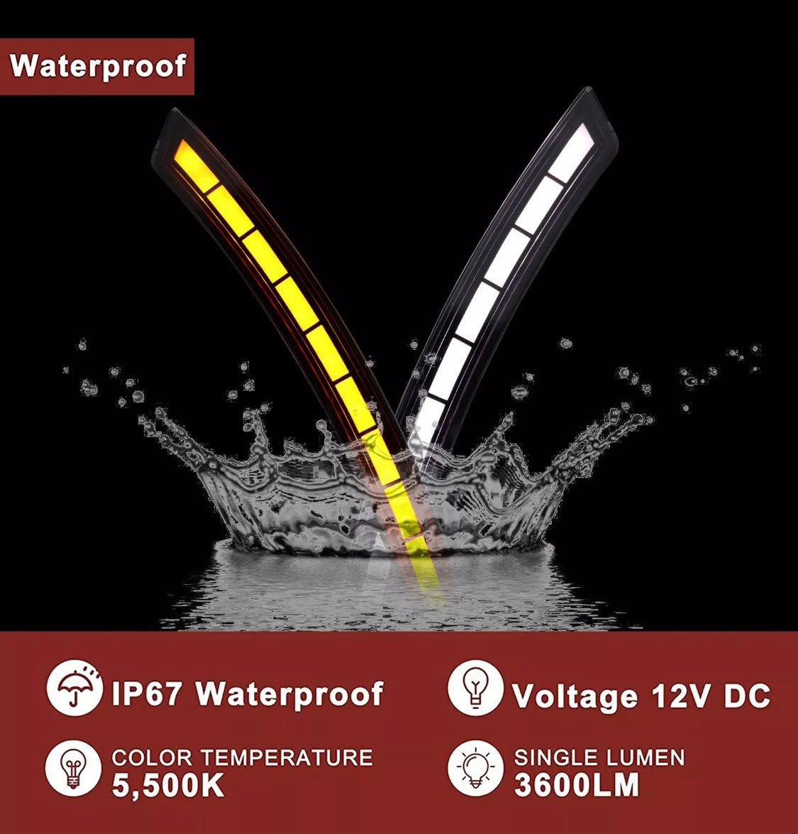 For Honda CR-V CRV 2023 2025 Daytime Running Light Side LED Light Sets 2pcs