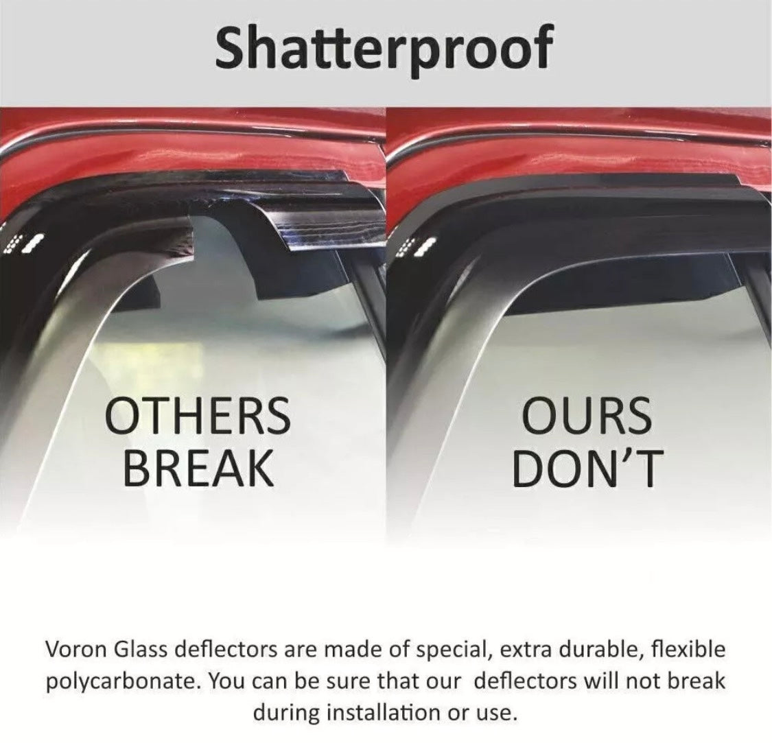 For 2023-2025 Honda CR-V CRV 6Pcs Black Window Visors Vent Shade Sun Rain Guards