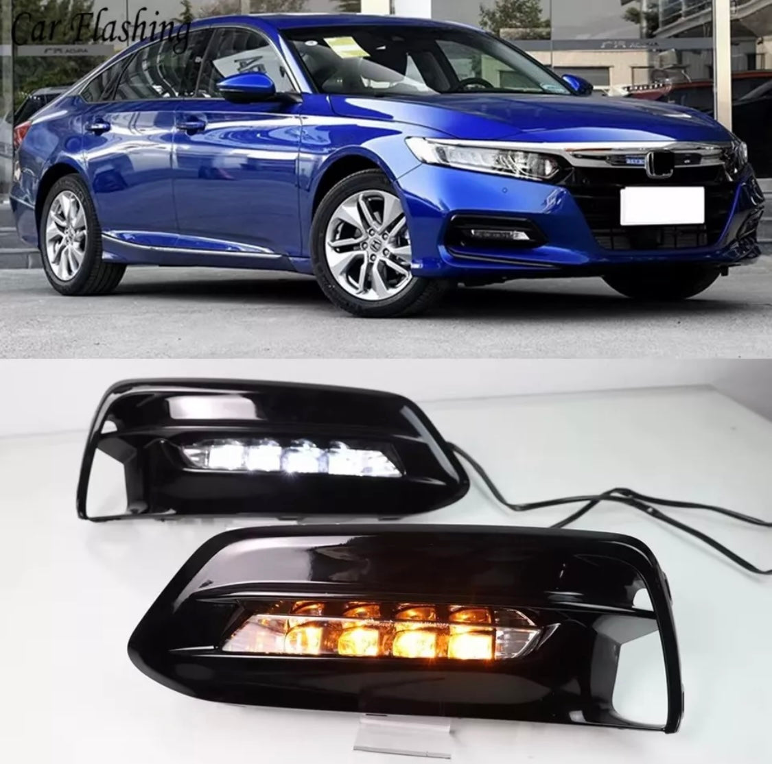 Fog Lamp For Honda Accord 2018-2020 DRL Daytime Running Driving LED Light Front
