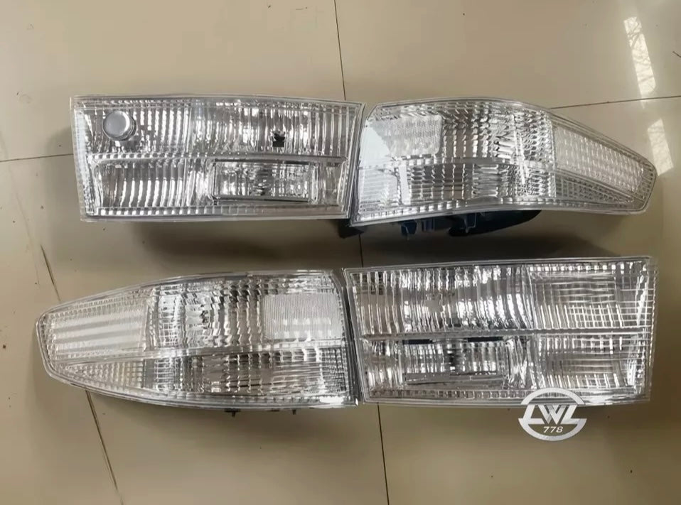 Crystal Clear Lens Brake Tail Lights Cover Set for Honda Accod Sedan 2003-2005