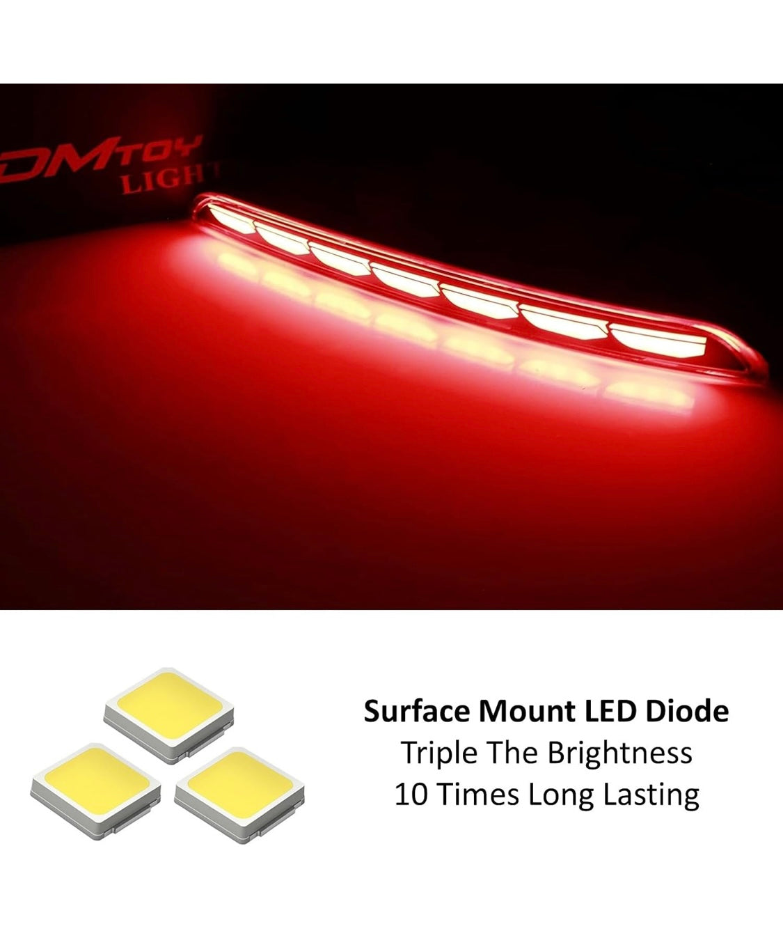 Reflector de parachoques trasero LED completo para reemplazar las luces LED compatibles con Honda Civic Sedan 2022 en adelante, funciona como faros antiniebla traseros, frenos y traseros