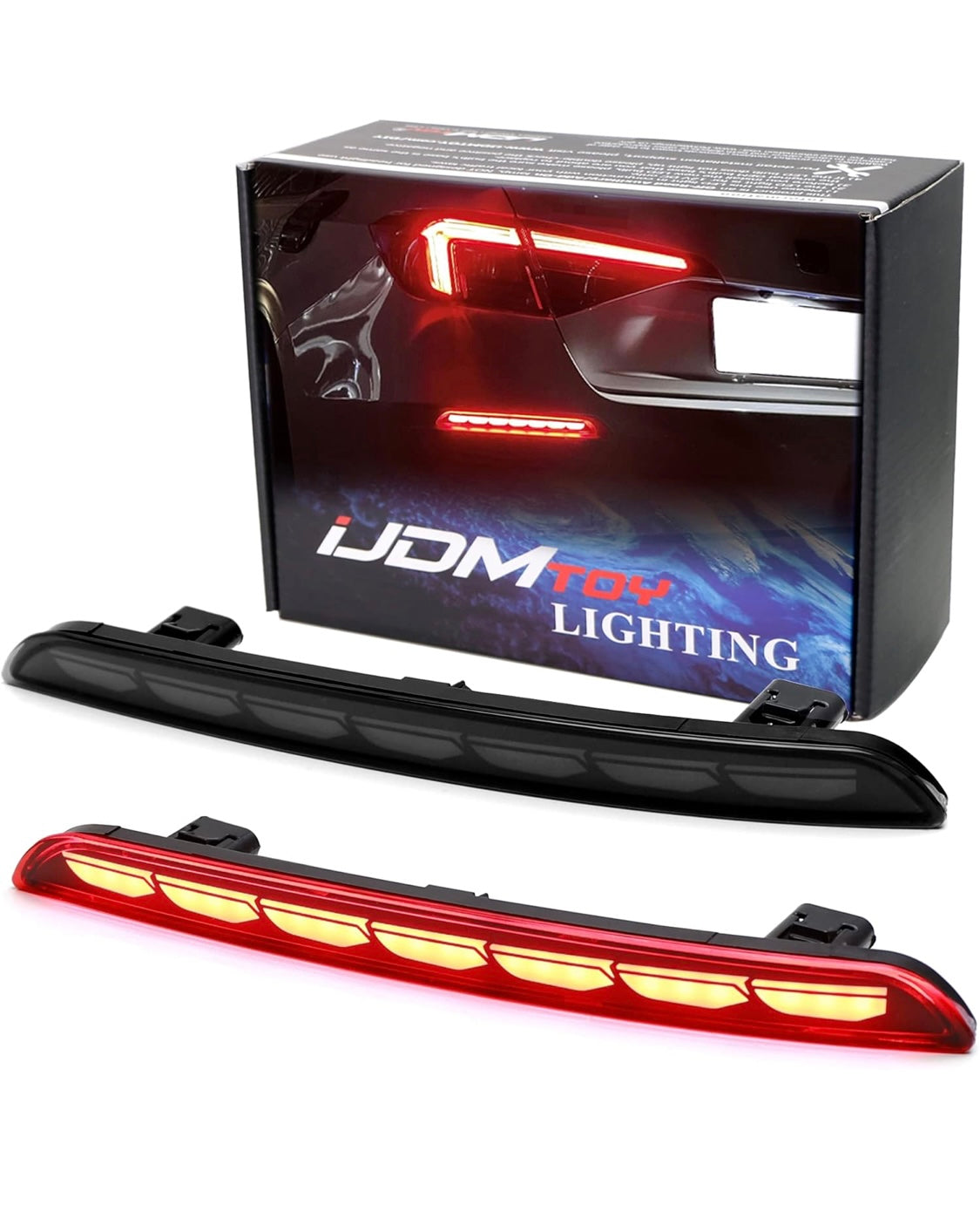 Reflector de parachoques trasero LED completo para reemplazar las luces LED compatibles con Honda Civic Sedan 2022 en adelante, funciona como faros antiniebla traseros, frenos y traseros