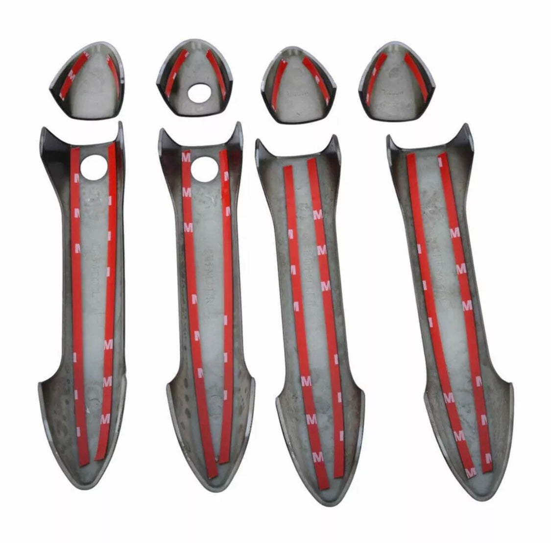 For 2013-2017 Honda Accord GLOSS BLACK Door Handle Covers WITH Front Smartkey