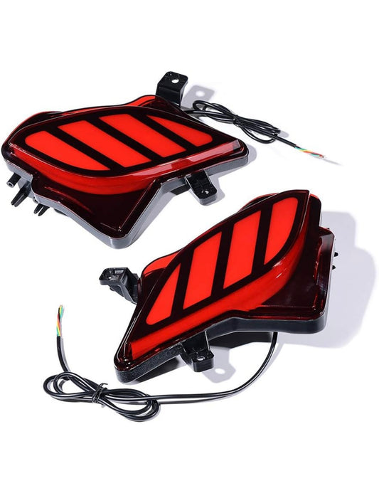 Astra Depot Reemplazo para Toyota Highlander 2020-2024 Reflector de parachoques trasero LED Conjunto de luz antiniebla lámpara de señal de giro de freno de conducción
