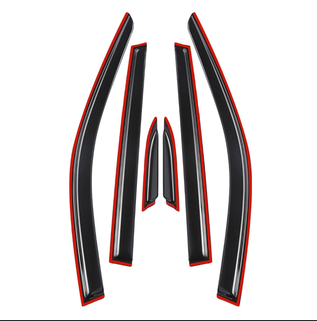 For 2023-2025 Honda CR-V CRV 6Pcs Black Window Visors Vent Shade Sun Rain Guards