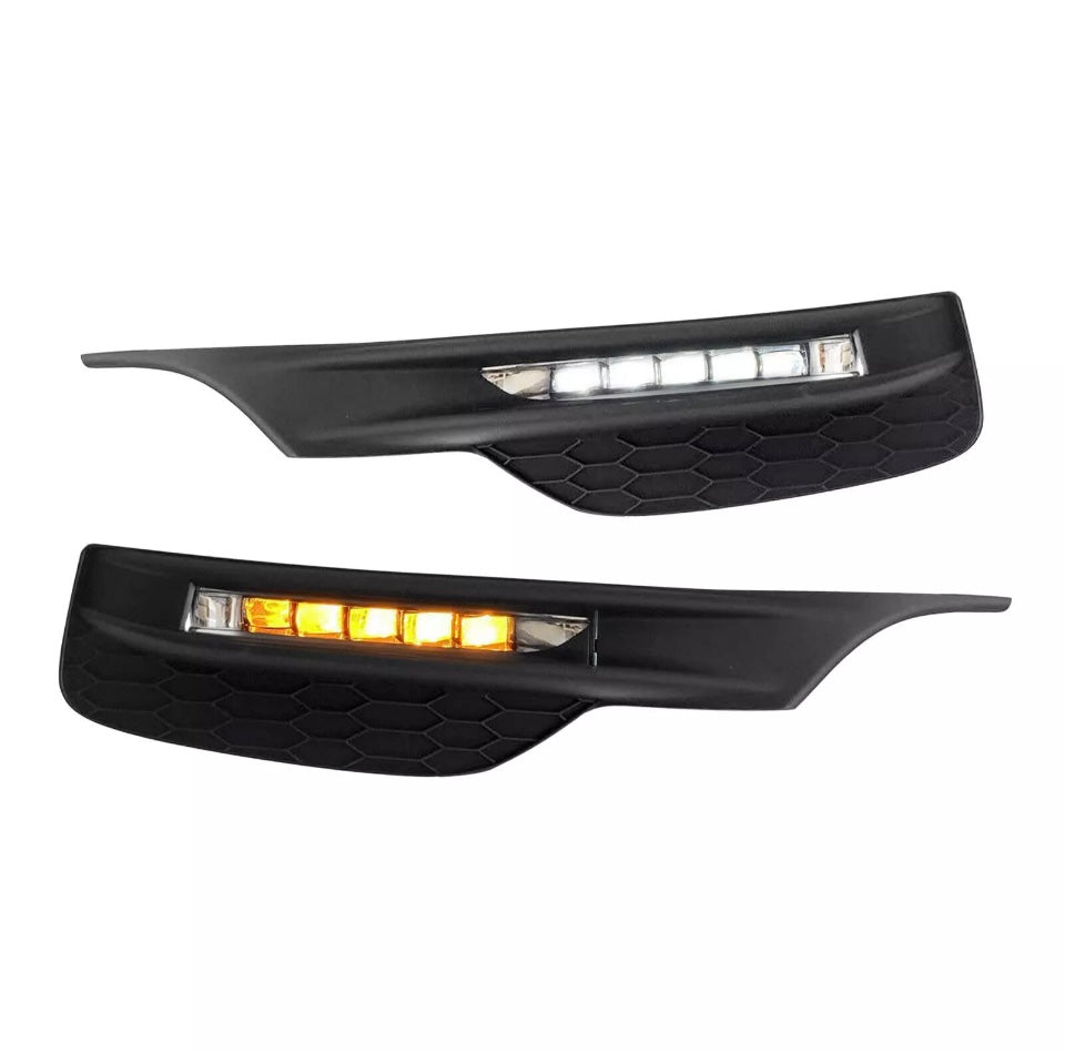 Fits 2016 2017 Honda Accord Sedan Bumper LED Sequential Turn Signal Fog lights