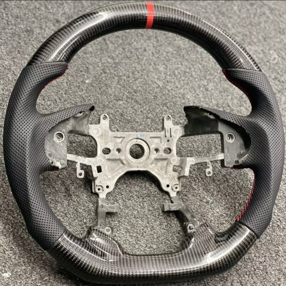 Red leather or black leather Carbon Fiber Steering Wheel for Honda Accord 9th Gen 2013~2017