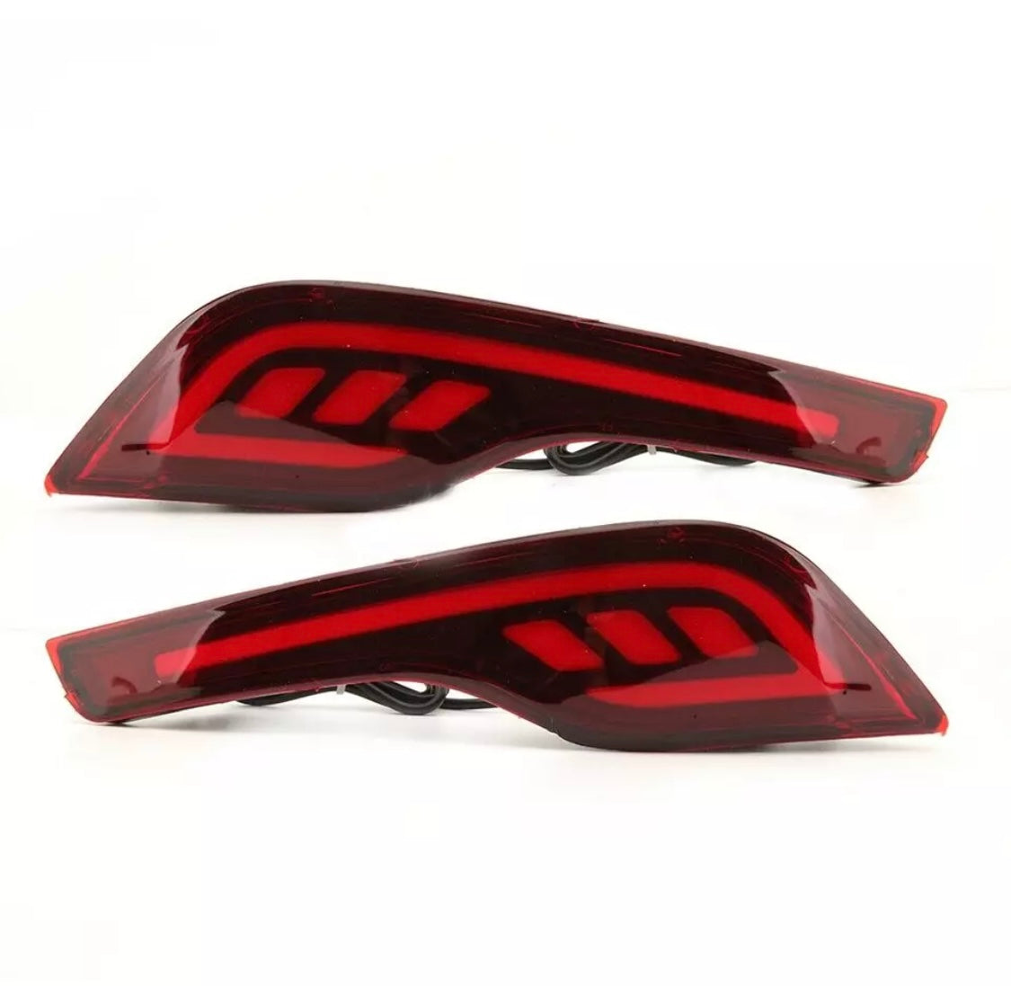 Pair LED Rear Bumper Reflector Brake Tail Fog Light Lamp For Honda CRV 2017-2019