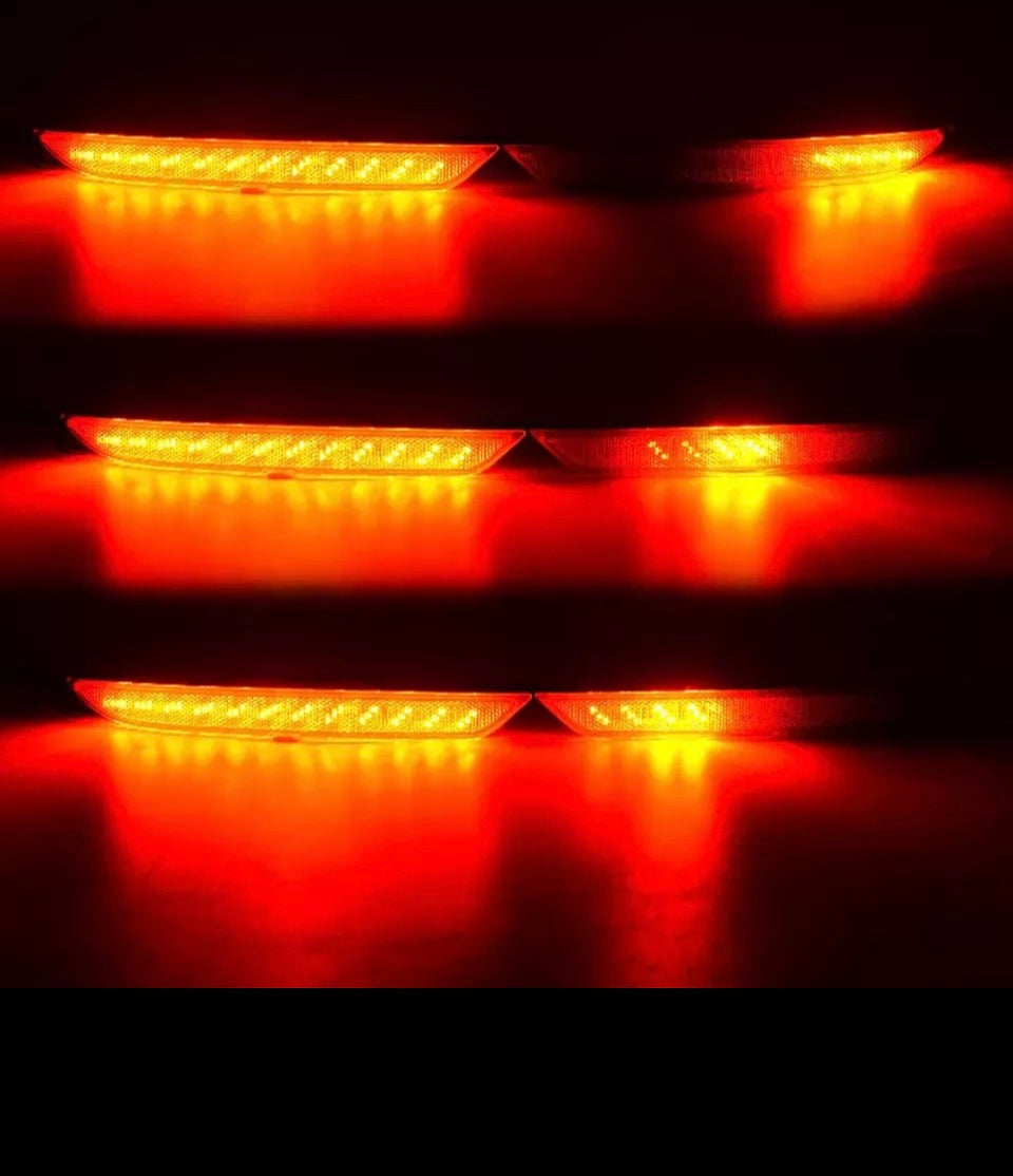 For 2016 2017 Honda Accord Red Rear Bumper Reflector Light Tail Light Brake Lamp