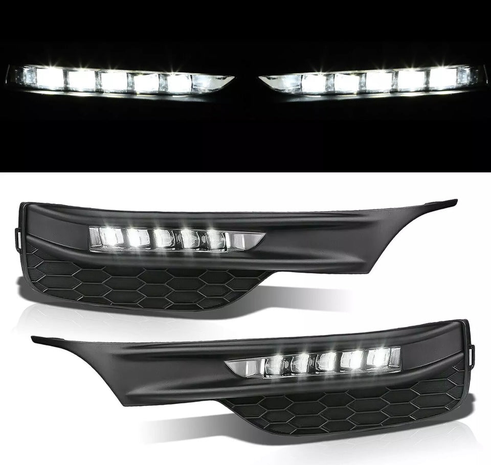 Fits 2016 2017 Honda Accord Sedan Bumper LED Sequential Turn Signal Fog lights
