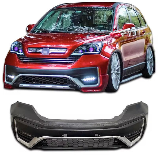 Front bumper kit for Honda CR-V 2007-2011 with conversion to the new 2020-2022 model.