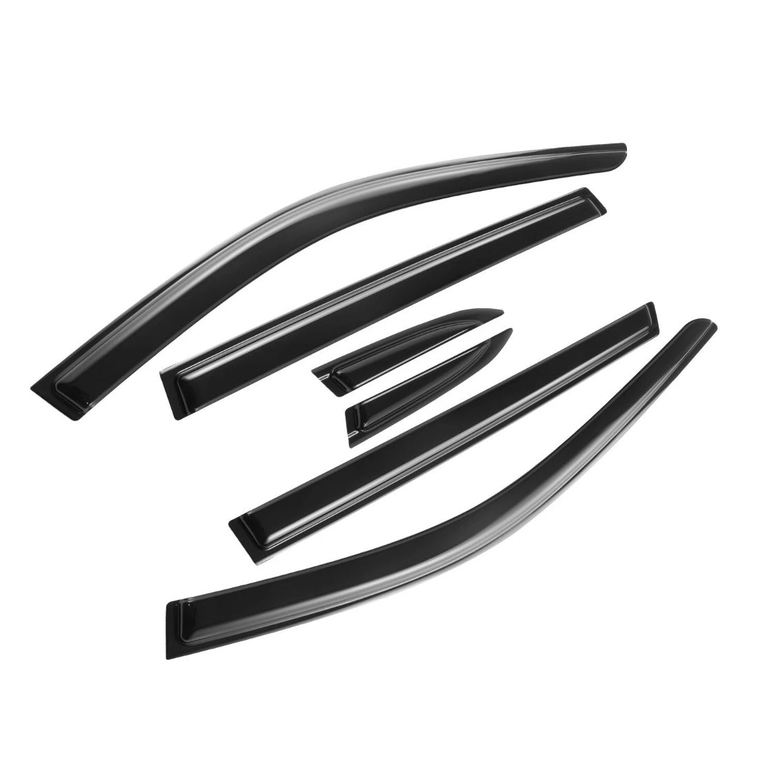 For 2023-2025 Honda CR-V CRV 6Pcs Black Window Visors Vent Shade Sun Rain Guards