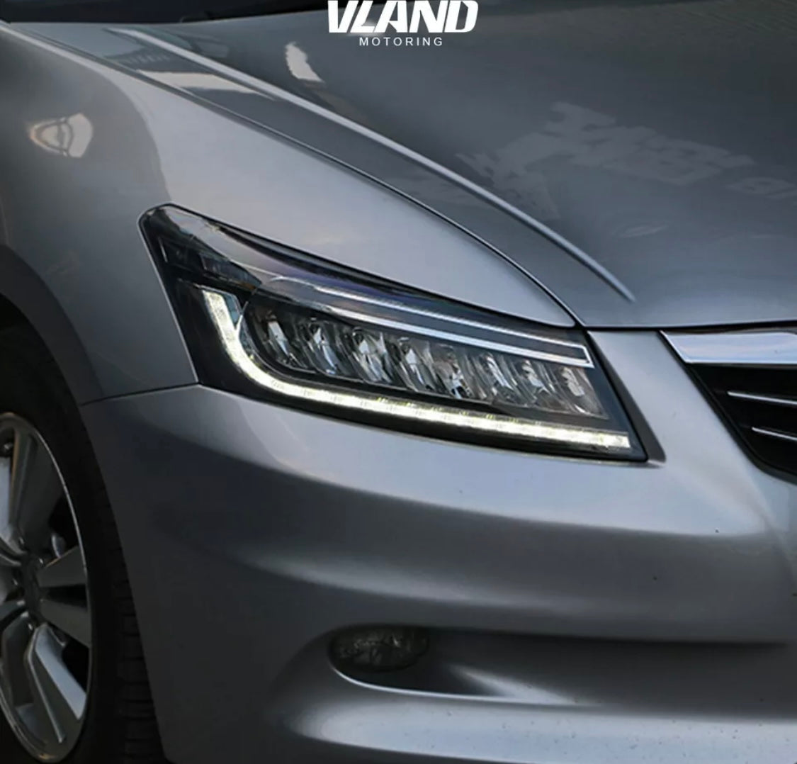 FULL LED Headlights For Honda Accord 8th Gen 2008-2012 Sequential Assembly