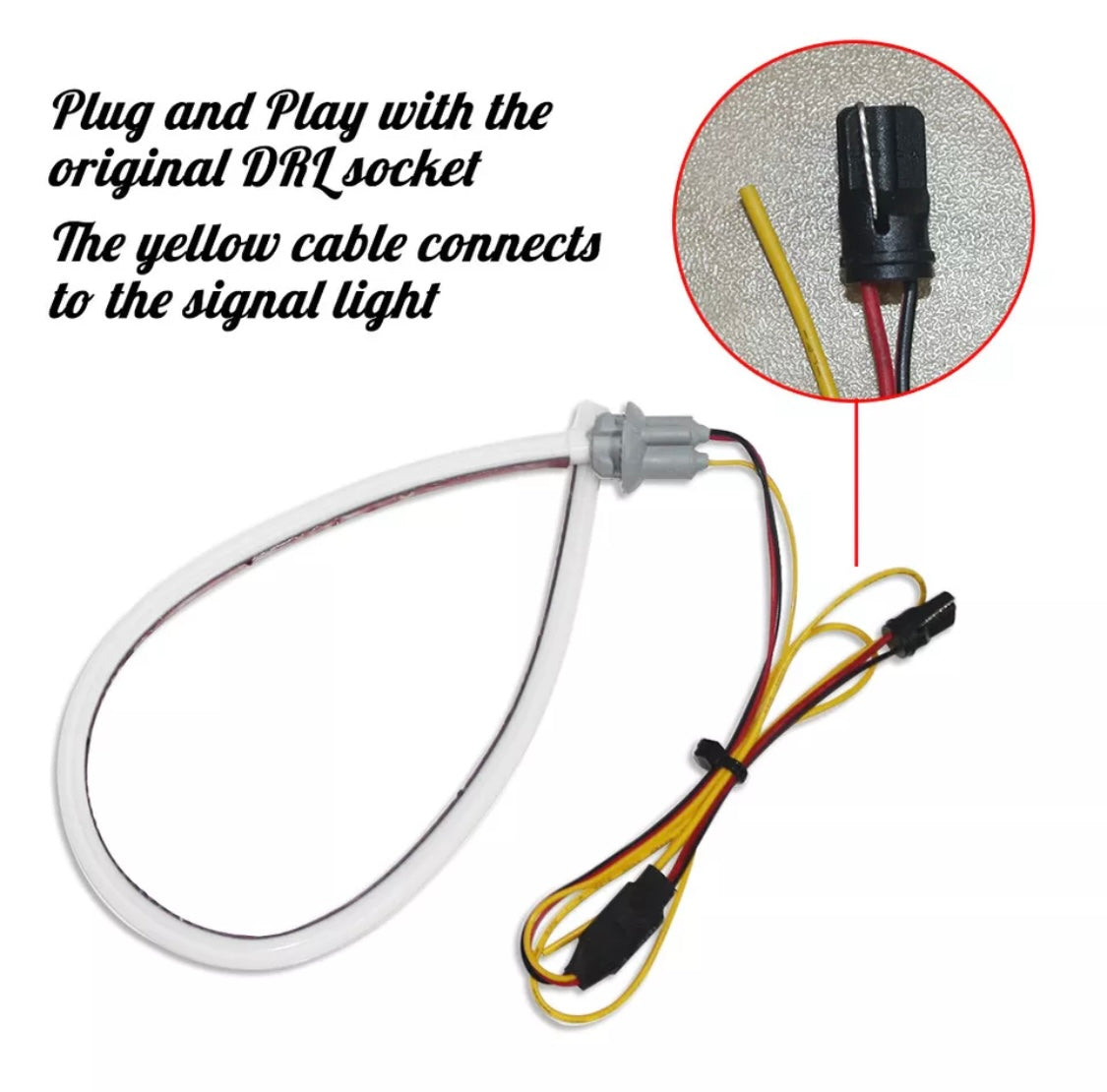 For 13-15 Honda Accord Sedan Switchback LED Bulb Turn Signal Light DRL Headlight