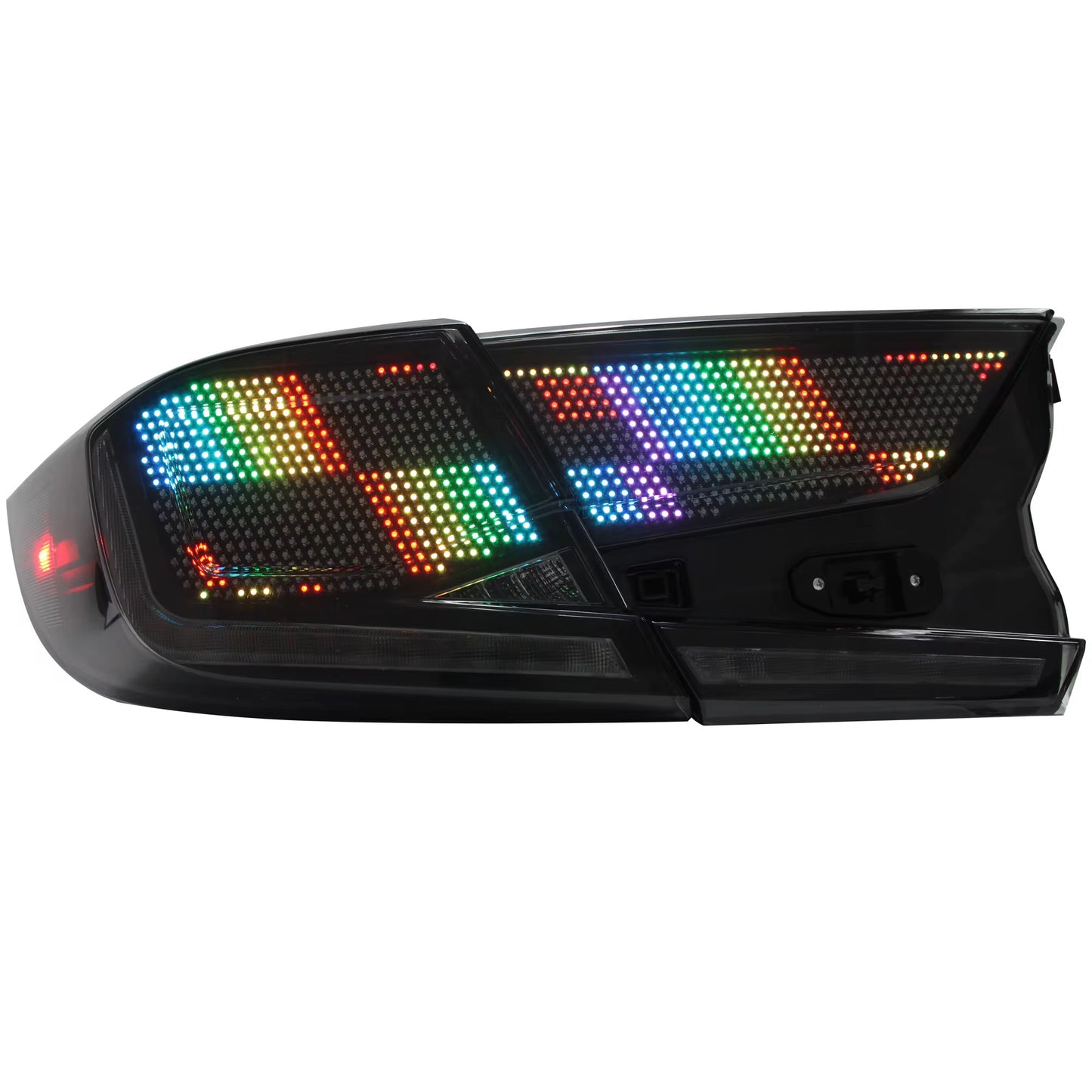 Replacement RGB Digital Taillights for 10th Generation Honda Accord 2018-2022: 30 Dynamic Animation Modes, Sequential Turn Signals, and Advanced Technology