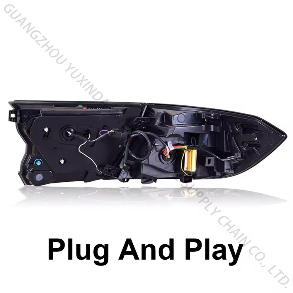 Replacement RGB Digital Taillights for 10th Generation Honda Accord 2018-2022: 30 Dynamic Animation Modes, Sequential Turn Signals, and Advanced Technology